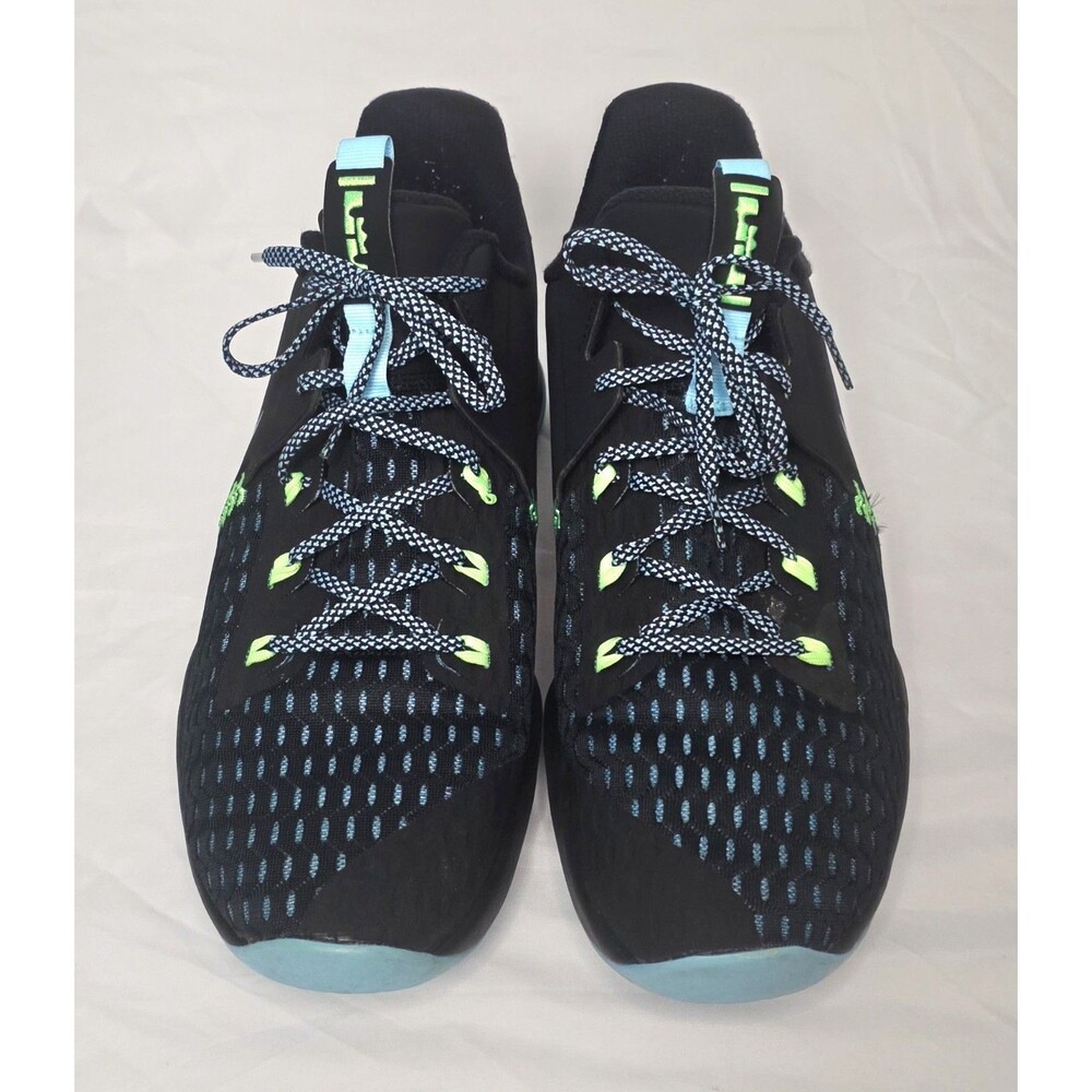 Nike LeBron Witness V (5) Mens Size 11 CQ9380-004 Black Light Blue Fury - Picture 3 of 7